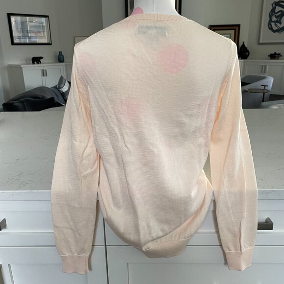 Amazon Essentials Casual Lg Slv V Neck Lightweight Knit Sweater Ecru Sz M NWT - Picture 6 of 13